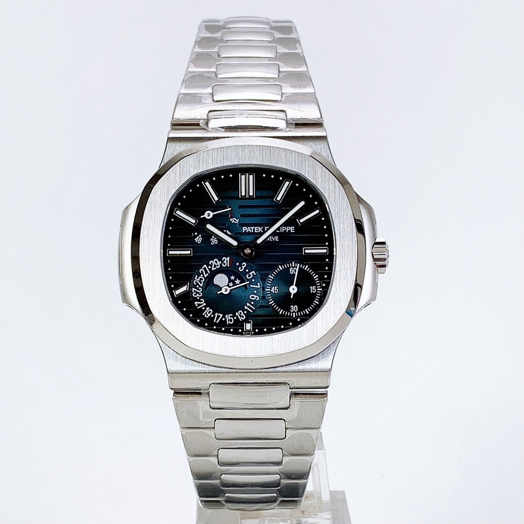 PATEK PHILIPPE BLUE FACE / MOON FEATURE - FACTORY ZF - 57129 -
40MM - CAL.240 MOVEMENT